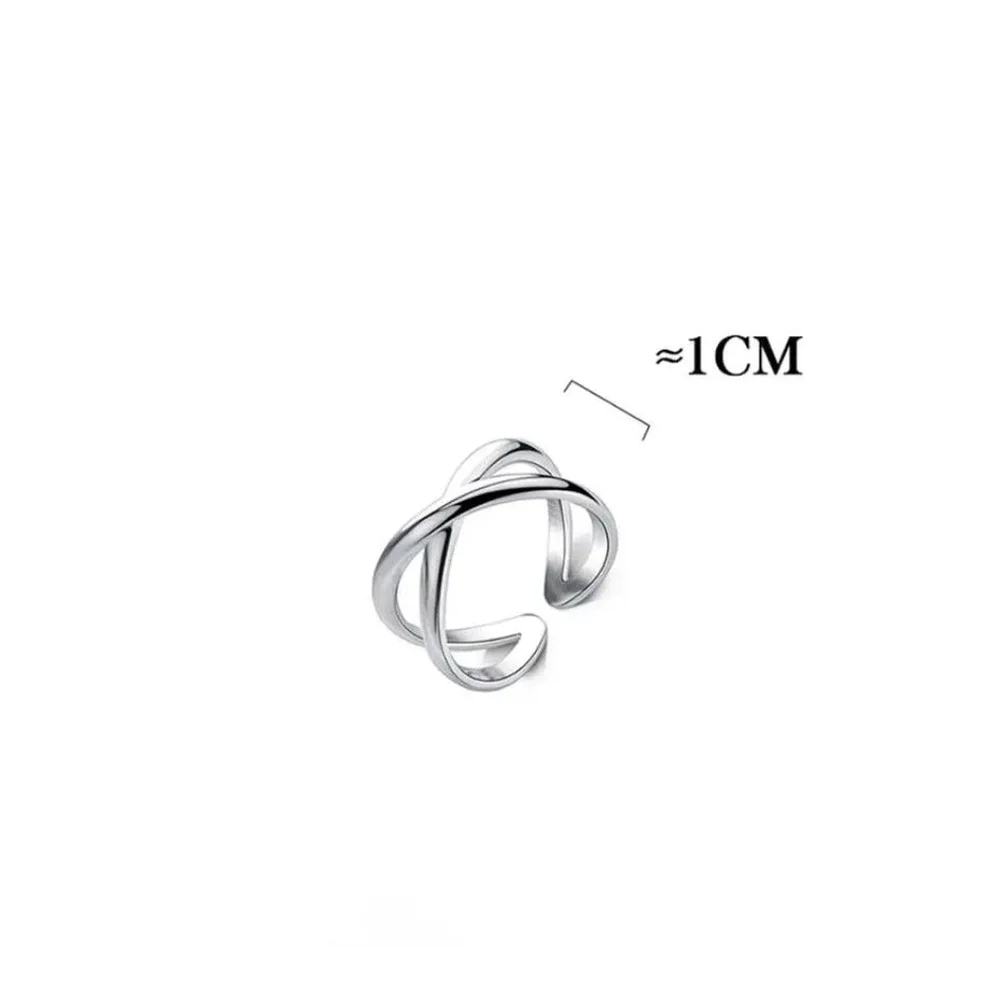 Polished Criss‎ Cross Ring | 925 Sterling Silver